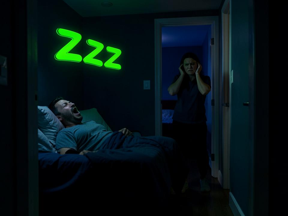 THE CHAINSAW — You can hear them from the hallway.